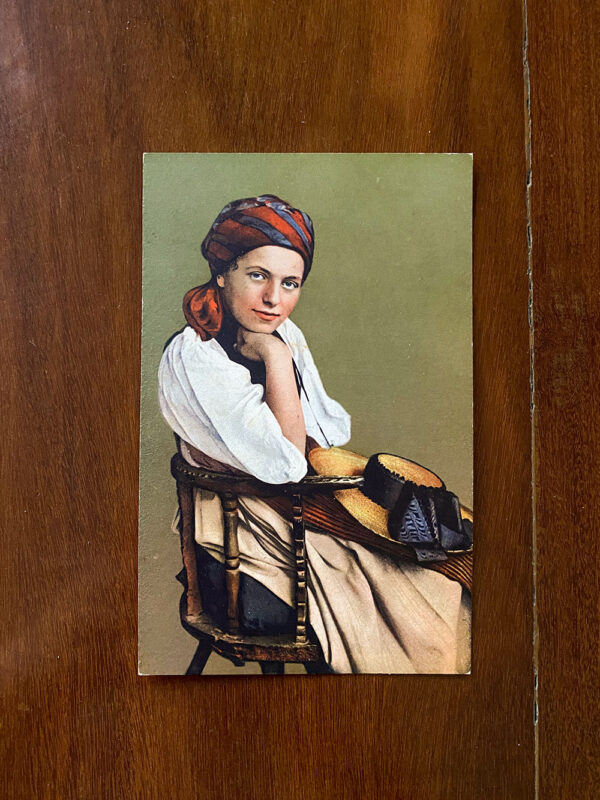 Cartão Postal - Garota Lenço