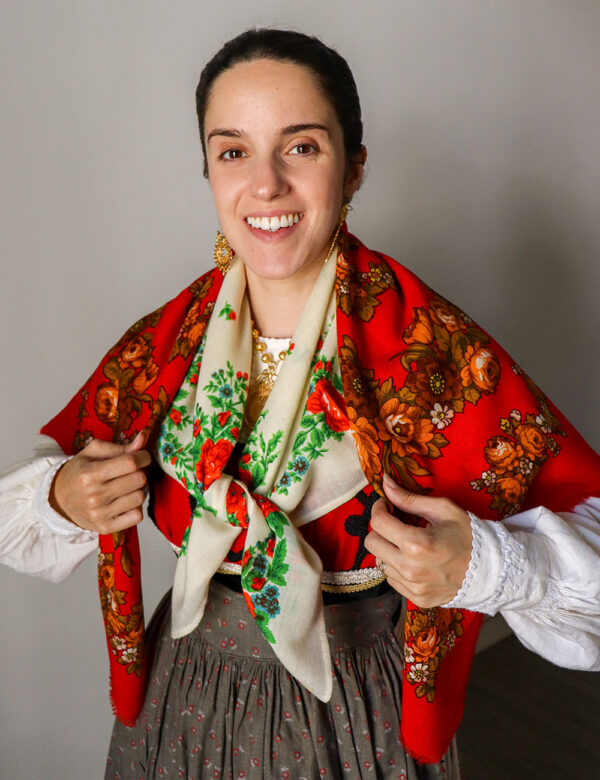 Lenço Colheita - Vermelho - Image 3